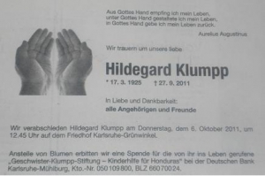 todesanzeige_hildegard klumpp Todesanzeige Hildegard Klumpp