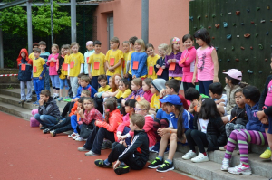 Schüler der Grundschule Langensteinbach